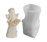 Christmas Angel Candle Holder - Silicone Plaster Mould for DIY Crafts 108g | Candlestick Holder Mould for Artists Beginners Art Teachers Hobbyists Craft Lovers Home Apartment Office Workshop