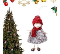 Christmas Angel Doll Pendant - Girls Pendant with Antler Headdress | Christmas Plush Doll | Adorable Ornament for Indoor Home, Window, Door, Winter Celebration | Holiday Decorations for Party