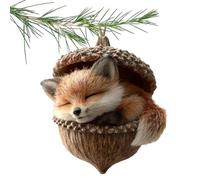 Christmas Animal Pendant - Winter Holiday Acrylic Ornament | Flat Animal Keepsake Decoration Design for Backpack, Keychain, Shoulder Bag, Tote Bag Or Living Room, 7.5/2.95in