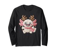 Christmas Axolotl Renne Kawaii Winter Cheer Manche Longue