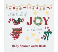 Christmas Baby Shower Guest Book (Hardback)