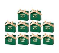 Christmas Bags, 10 pièces Gift Pouch Set with Decorative Bow Tie & Drawstring Closure, Reusable Holiday Treat Bags, for Family Sharing Celebration School Party Home Tradition Festive Decoration