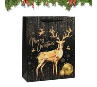 Christmas Bags - Gift Wrapping Pouches for Holiday Presents | Non Woven Fabric with Drawstring Closure, Reusable Festive Packaging, Santa Party Favor Sacks for Family Gatherings 12.6x10.24x3.94 in