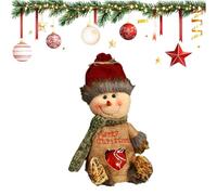 Christmas Bags Zipper Design, Bags for Party and Festival, Christmas Doll Gift Bags Zipper Design, 3D Doll Decoration Gift Bag, Fabric Reusable Candy Bags, for Presents, Candy, Fruit