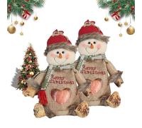 Christmas Bags Zipper Design, Zipper Design Christmas Treat Bags, Reusable Holiday Treat Bag with Drawstring and Seal, for Party and Festival Decor (Snowman*2)