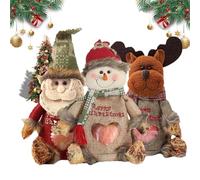 Christmas Bags Zipper Design, Zipper Design Christmas Treat Bags, Reusable Holiday Treat Bag with Drawstring and Seal, for Party and Festival Decor (3 pieces mixed)