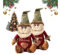 Christmas Bags Zipper Design, Zipper Design Christmas Treat Bags, Reusable Holiday Treat Bag with Drawstring and Seal, for Party and Festival Decor (Santa Claus*2)