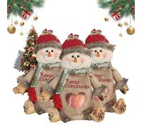 Christmas Bags Zipper Design, Zipper Design Christmas Treat Bags, Reusable Holiday Treat Bag with Drawstring and Seal, for Party and Festival Decor (Snowman*3)