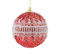 Christmas Ball Ornament - Christmas Tree Ball Ornament, 8cm Shatterproof Glitter Tree Ornaments, Hangable Christmass Party Decorations for Home Office School Hotel Apartment College Dorm