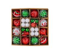 Christmas Ball Ornament Set | 46 Pieces Shatterproof | Christmas Tree Baubles Decorations | for Indoor Outdoor Windowsills Yard Garden Parties Patio Porch