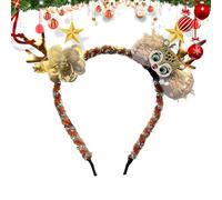 Christmas Bandeau pour chien - Bandeau de renne lumineux à LED mignon, accessoire de costume pour animaux de compagnie mignon pour petits et chiens | Bandeau pour chien pour vacances, festival, fête