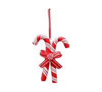 Christmas Baubles 10x6cm Candy Cane Ornaments Soft Terracotta Clay Red and White Green Xmas Balls Winter Christmas Tree Wreath Decorations Holiday Dec