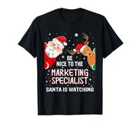 Christmas Be Nice to The Marketing Specialist Santa T-Shirt