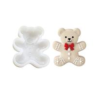 Christmas Bear Silicone Molds Animal Bear Shape Cake Fondant Mould for Making Candle Soap Chocolate Candy Cookie Dessert Cake Mold