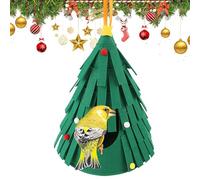 Christmas Bed for Hamster, Cozy Christmas Hamster Cage Decor with Warm Hideaway, Christmas Animal Bed for Guinea Pigs, Hamster Toys for Winter Holidays, Cute Pet Bed for Small Pets