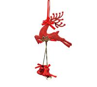 Christmas Bell Gold/Red/Silver Jingle Bells Tree Hanging Pendant Ornament Decorations Home for Decorations Crafts Silver Ornaments Gold Outdoors Jingle Door Hanger Ornaments Crafts Bell Pendants