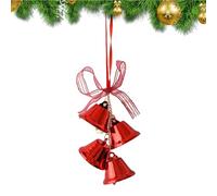 Christmas Bell - Metal, 7.09in Christmas Bells Decor Jingle | Outdoor and Indoor Holiday Decoration, Outdoor Jingle Bell for Tree, Home, Weddings, Parties and Festive Displays
