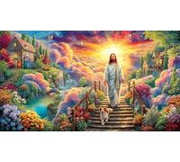 Christmas-Bell-with-Nativity-Scene 1000 pièces Puzzle pour Adultes Papier recyclé Jeu Familial Amusant & Stimulant Idée Cadeau Parfaite pour décoration Murale et Cadeaux 38x52/1000 pièces