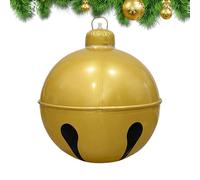 Christmas Bells - 22.83 X 25.98in Giant Bell Inflatable Ball | Christmas Bows with Bells | Chriistmas Tree Ornaments,for Indoor Outdoor Party Window Winter Trees Home Outside Accessories