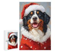 Christmas Bernese Mountain Dog Puzzle 1000 Pièces Educa Jouet en Bois Cadeau Unique Décoration Intérieure Jeu Éducatif Challenge Toy Adultes Et Enfants À Partir De 14 Ans 1000 PCS