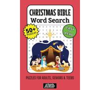 Christmas Bible Word Search Puzzle Book: 50+ Easy-to-Read Biblical Puzzles Celebrating the Nativity, Scripture & Christian Traditions for Adults, Seniors & Teens