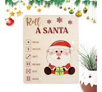 Christmas Board Game - Holiday Puzzle Set, Interactive Play Challenge, Creative Entertainment Activity for Family Friends Kids Gatherings Home Party Indoor, Seasonal Gift Set, 5.90x3.93x0.59 inch