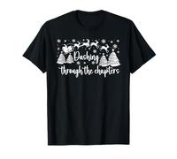 Christmas Book Lover Santa Dashing Through One More Chapter T-Shirt