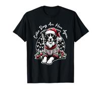 Christmas Border Collie Pun Collie Days are Here Again T-Shirt