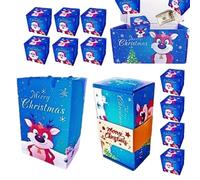 Christmas Bounce Box, Paper Boxes with Ribbon, Party Supplies for Chocolate Holiday Bakers Corporate