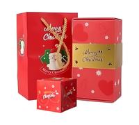 Christmas Bouncing Box, Festive Supplies For Classroom, DIY Folding Bouncing Christmas Favor Box For Money, Office Favor Exchanges Family Friends Party Planners Teachers Holiday Gatherings