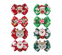 Christmas Bow Hair Clips, Hair Clips for Girls, Christmas Hair Accessories, 7.5x5.5x3cm/2.95x2.17x1.18in, Cute Holiday Hair Clips, Christmas Hair Bows, Christmas Bow Clips for Kids