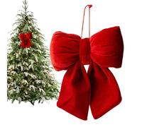 Christmas Bows 20cm Fabric Tree Ornaments for Holiday