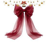 Christmas Bows for Tree | Decorative Flexible Centerpiece | Bow Bac