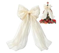 Christmas Bows For Tree | Decorative Flexible Centerpiece | Bow Bac