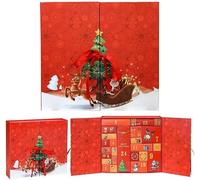 Christmas Boxes Empty Advent Calendar to Fill Yourself, 24 Days Countdown Empty Fillable Boxes, DIY Christmas Advent Calendar Box, Cute Christmas gifts for children and family