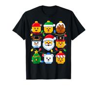 Christmas Building Crew Costume Master Builder Block Xmas T-Shirt