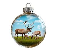 Christmas Bulbs Ornaments - Clear Glass Seasonal Baubles, Transparent Christmas Globes, Blank Canvas Decoration, Holiday Embellishment for Weddings, Restaurants, Schools, Grand Celebrations