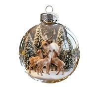 Christmas Bulbs Ornaments - Clear Glass Seasonal Baubles, Transparent Christmas Globes, Blank Canvas Decoration, Holiday Embellishment for Weddings, Restaurants, Schools, Grand Celebrations