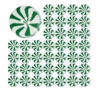 Christmas Buttons - Decorative Resin Sewing Buttons | 4 Hole Candy Cane Replacement, Holiday Craft Supplies For Sweaters Clothing Repair And Handmade Projects