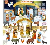 Christmas Calendar 2025 - Advent Nativity Scene Religious Countdown