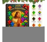 Christmas Calendar 2025 Christmas Countdown Decor, Christmaas Tree adveent calendaar, Bible Verse Pocket Cross Christmaas Countdown Decor For Women Men Adults Family Friends Father
