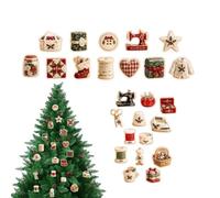 Christmas Calendar 2D Acrylic Sewing Theme Aesthedtic Ornament Decor | 24 Days Christmas Countdown Figures for Holiday Seasodnal Halloween Thanksgiving Easter Kids Teens Adults