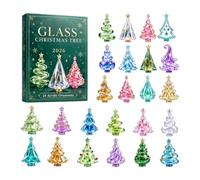 Christmas Calendar Advent 24 Days - Christmas Tree Pendant Advent for Party