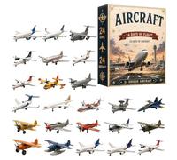 Christmas Calendar Countdown | 2D Acrylic Collectible Airplane Ornaments | Small Helicopter Models Party Favors