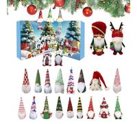 Christmas Calendar, Gnome Advent Toys, Holiday Countdown Display, Festive Design, Reusable Fabric for Desktop, Shelf, Mantel, Bedside, Table, Seasonal Decor, Home Easy to Use