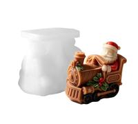 Christmas Candle Mold, Train Shape Candle Making Mould, DIY Resin Casting M