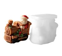 Christmas Candle Mold, Train Shape Candle Making Mould, DIY Resin Mold