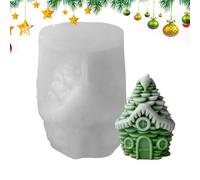 Christmas Candle Molds - 2.76x2.68x4.33 Inches Pine Cone House Casting Mould, Handmade Soap Mould | For Epoxy Resin Cement Party Planners Art Teachers Home Crafting Themed Events Craft Enthusiasts