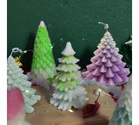 Christmas Candle Moulds,3d Christmas Tree Shaped Silicone Mould For Candle Making,Diy Craft,Scented Candles(Luo Ye)