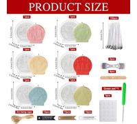 Christmas Candle Moulds In Silicone Set,6 Pieces 3d Silicone Christmas Moulds,Christmas Candle Moulds,3d Silicone Christmas Mould,Christmas Tree Silicone Mould,3d Diy Silicone Candle Moulds